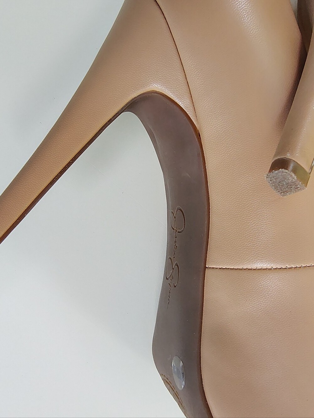 Jessica Simpson Nude Platform Pumps Stiletto High Heels Women's Size 8.5 - Picture 9 of 10